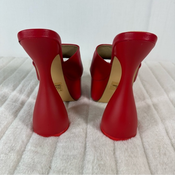 Ego 🧸 Red Funky Platform Heels Sz 5 - Picture 7 of 8